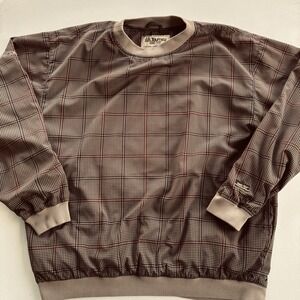 Vintage Tourney Gore-Tex Pullover XL‎ Waterproof Windbreaker Houndstooth Plaid